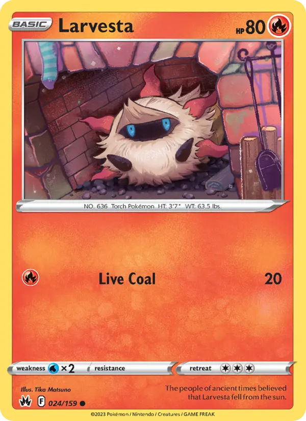 Larvesta — Crown Zenith card #024