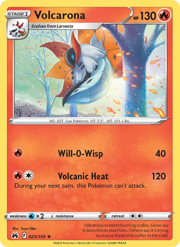 Volcarona — Crown Zenith card #025