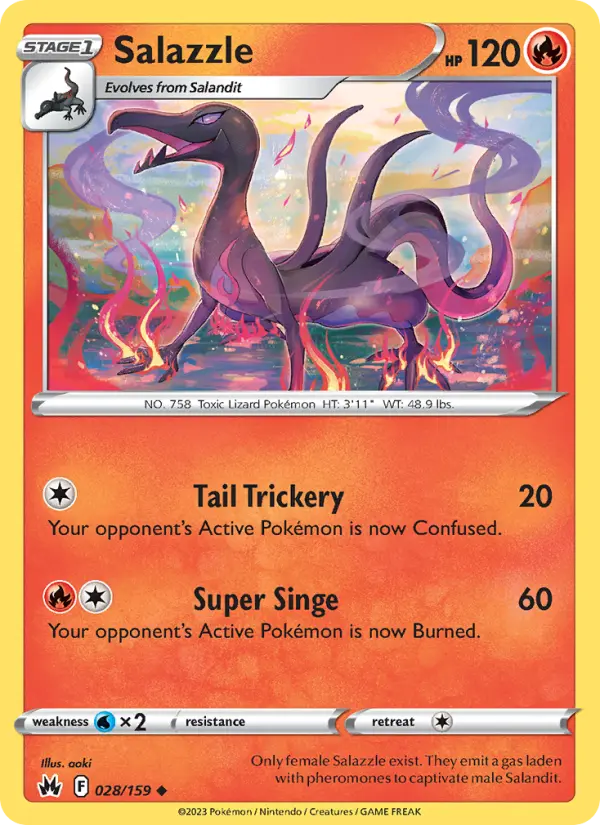 Salazzle — Crown Zenith card #028