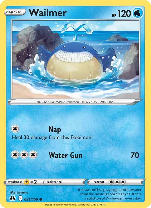 Wailmer — Crown Zenith card #031