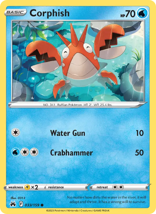 Corphish — Crown Zenith card #033
