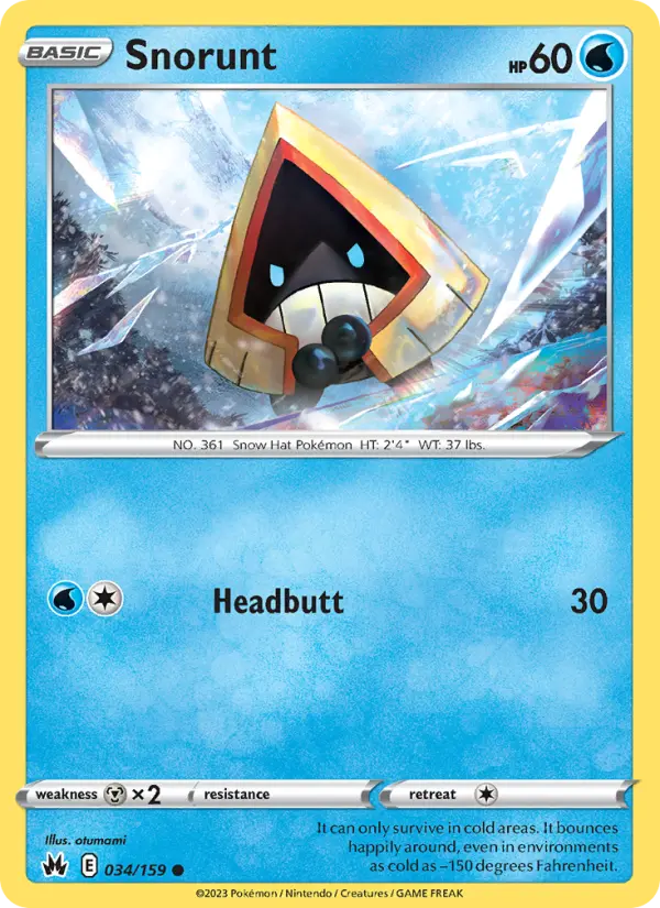 Snorunt — Crown Zenith card #034