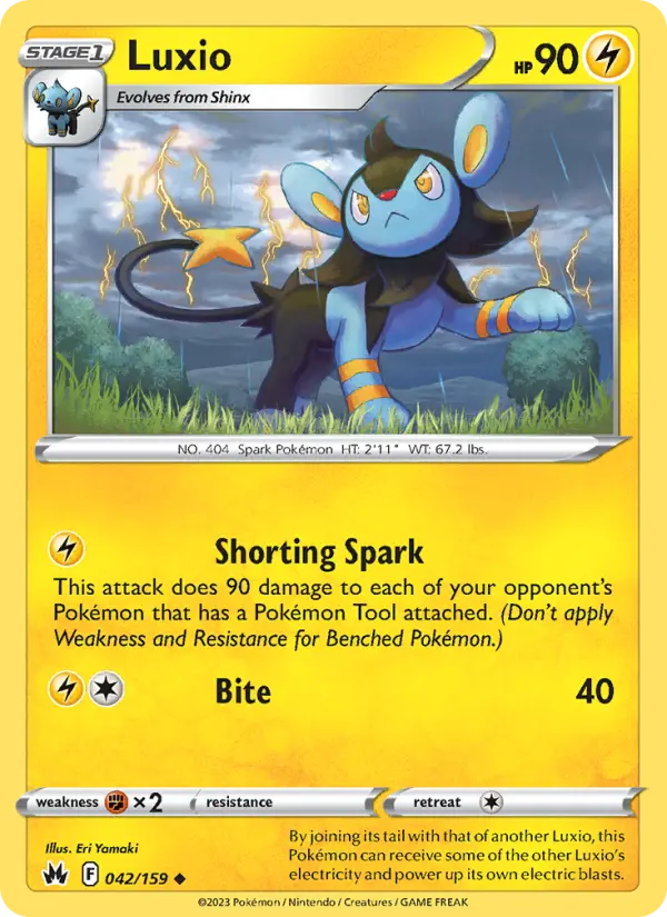 Luxio — Crown Zenith card #042