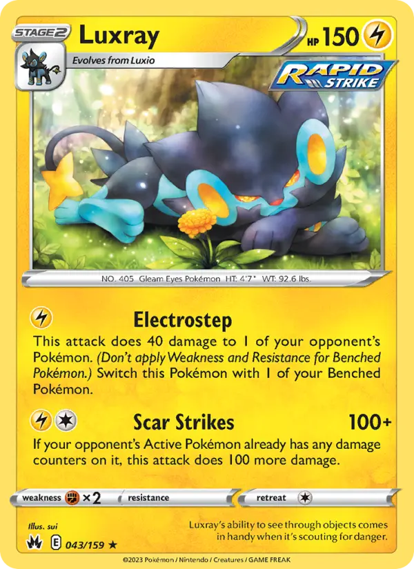 Luxray — Crown Zenith card #043