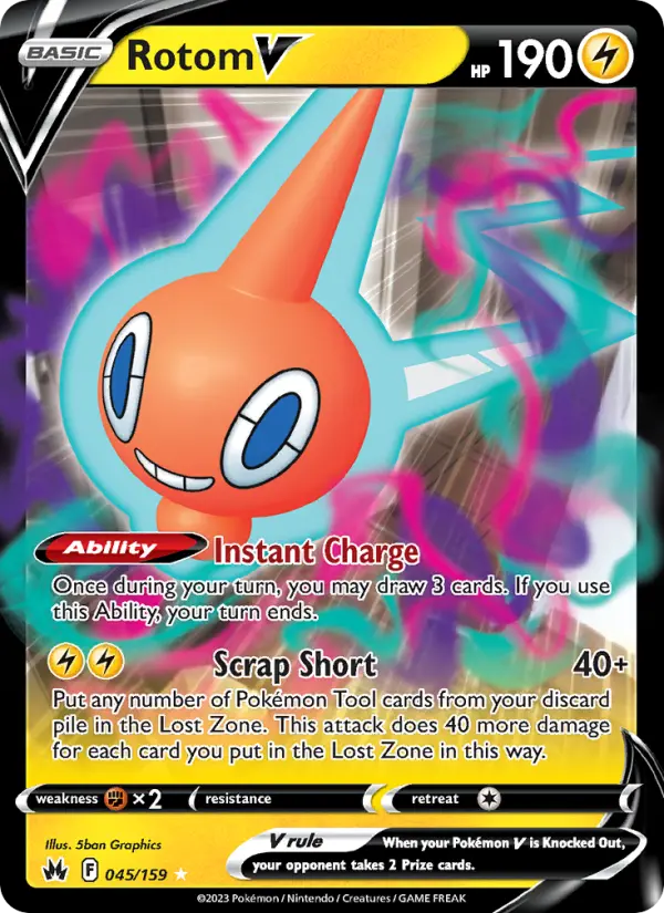 Rotom V — Crown Zenith card #045
