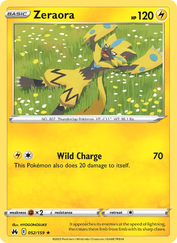 Zeraora — Crown Zenith card #052