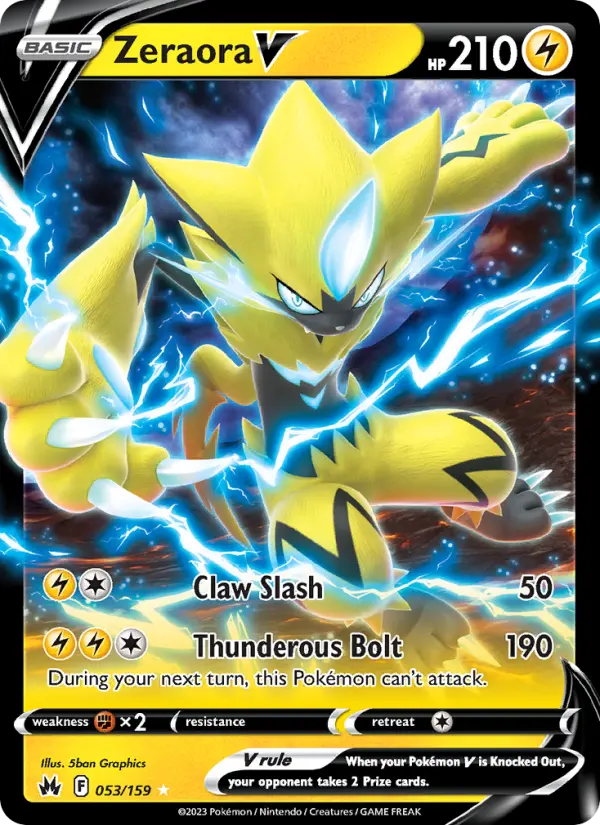 Zeraora V — Crown Zenith card #053