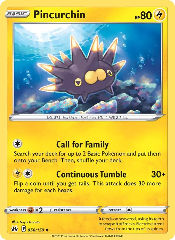 Pincurchin — Crown Zenith card #056