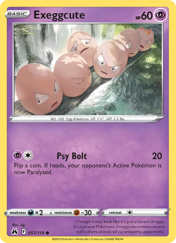 Exeggcute — Crown Zenith card #057