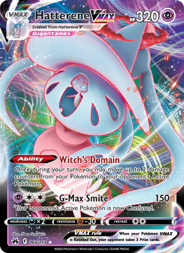 Hatterene VMAX — Crown Zenith card #066