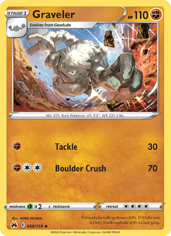 Graveler — Crown Zenith card #068