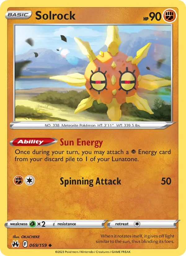 Solrock — Crown Zenith card #069