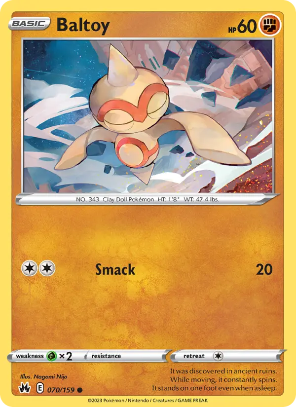 Baltoy — Crown Zenith card #070