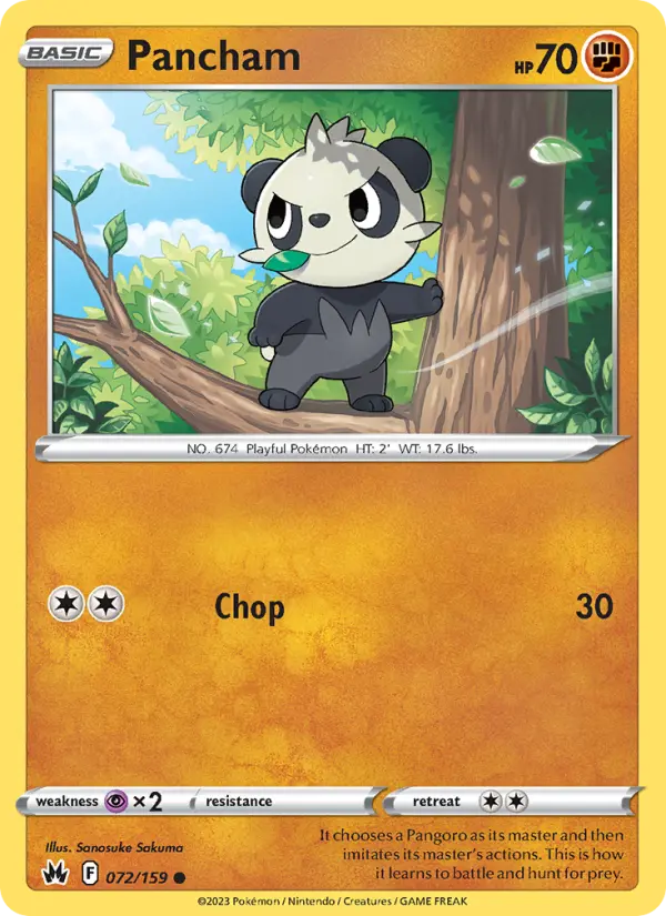 Pancham — Crown Zenith card #072