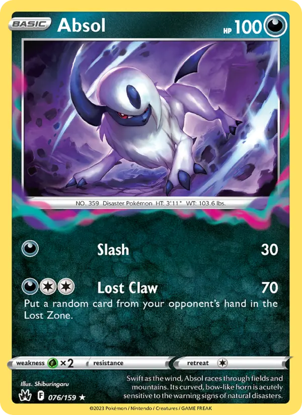Absol — Crown Zenith card #076