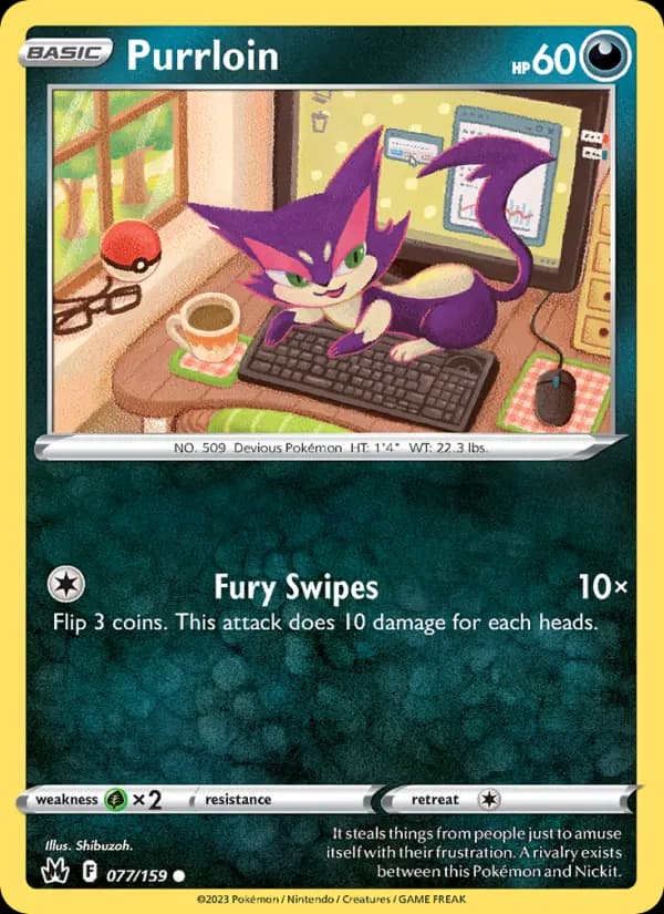 Purrloin — Crown Zenith card #077
