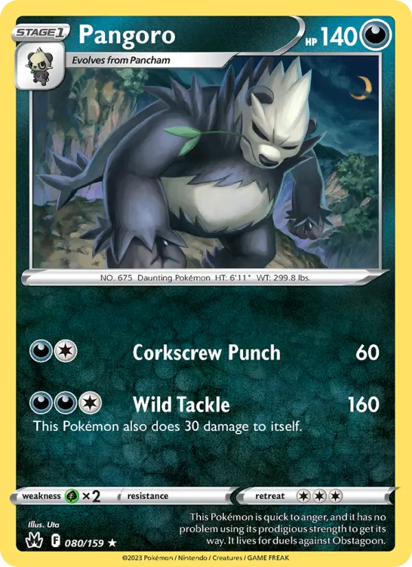 Pangoro — Crown Zenith card #080