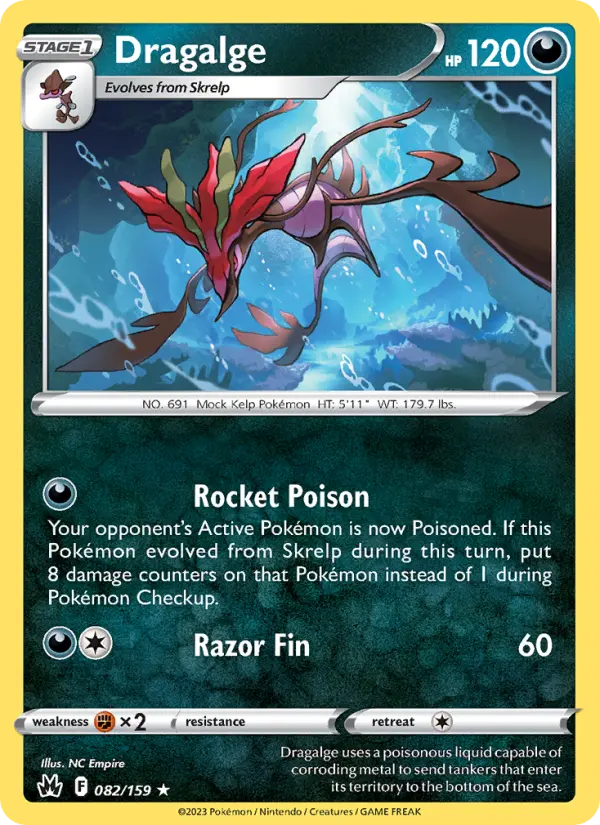 Dragalge — Crown Zenith card #082