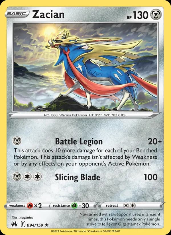 Zacian — Crown Zenith card #094