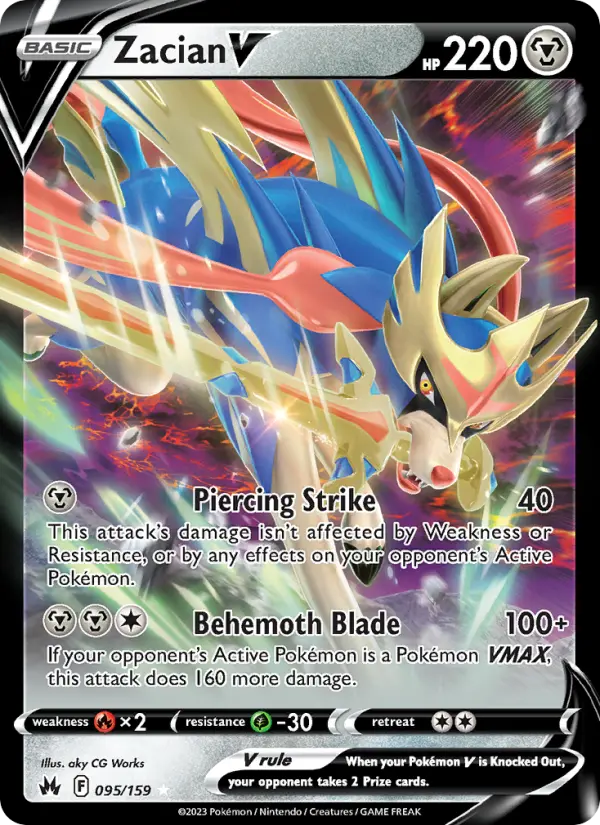 Zacian V — Crown Zenith card #095