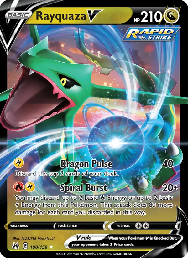 Rayquaza V — Crown Zenith card #100