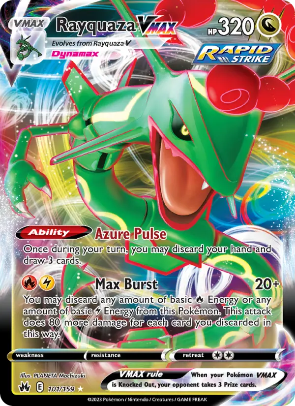 Rayquaza VMAX — Crown Zenith card #101