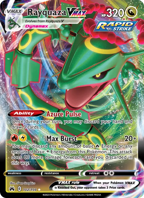 Rayquaza VMAX — Crown Zenith card #102