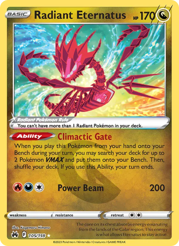 Radiant Eternatus — Crown Zenith card #105