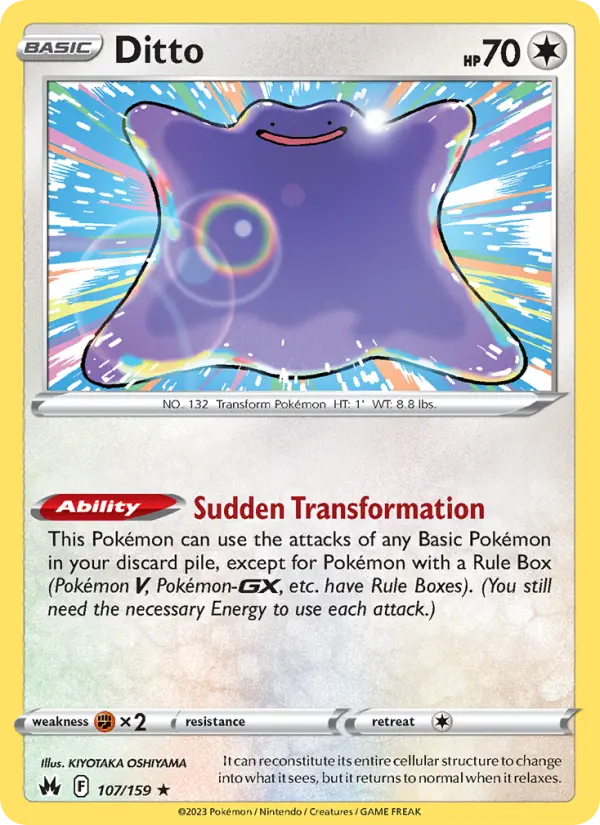 Ditto — Crown Zenith card #107