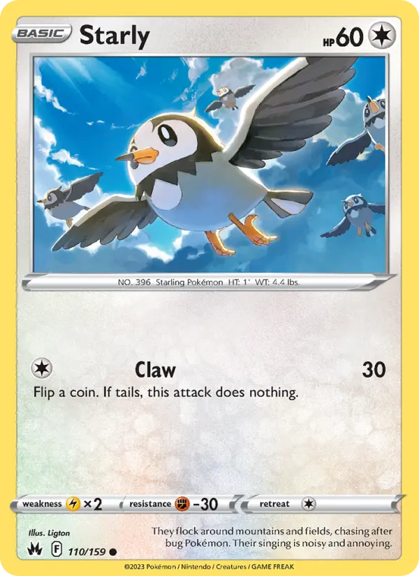 Starly — Crown Zenith card #110