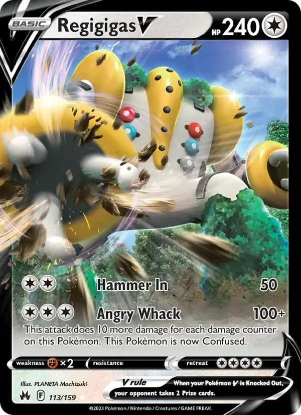 Regigigas V — Crown Zenith card #113