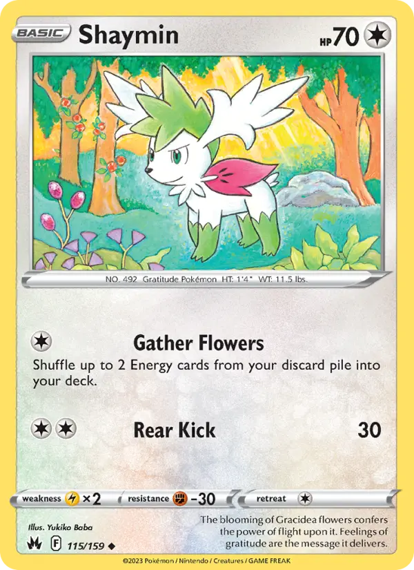 Shaymin — Crown Zenith card #115