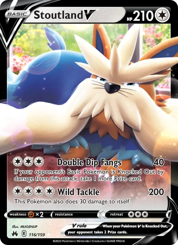 Stoutland V — Crown Zenith card #116