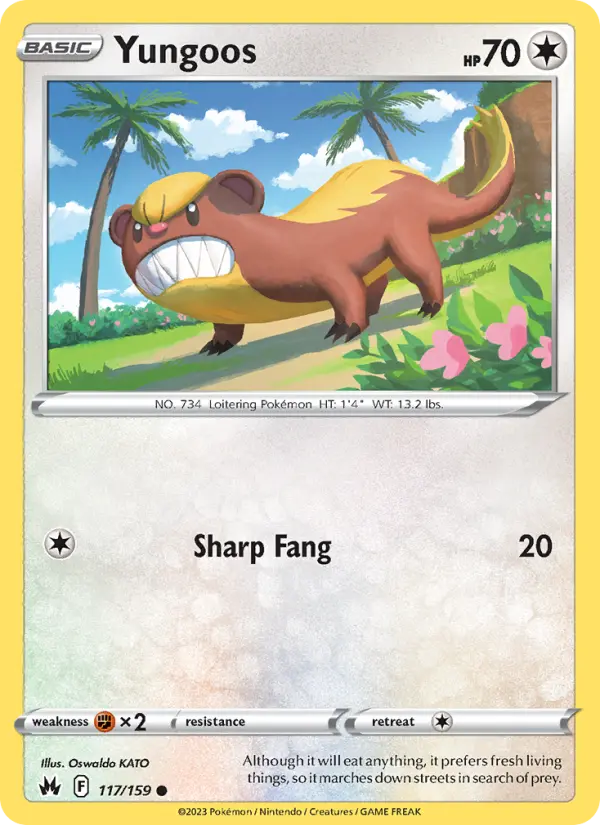 Yungoos — Crown Zenith card #117