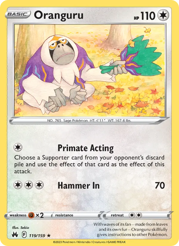 Oranguru — Crown Zenith card #119