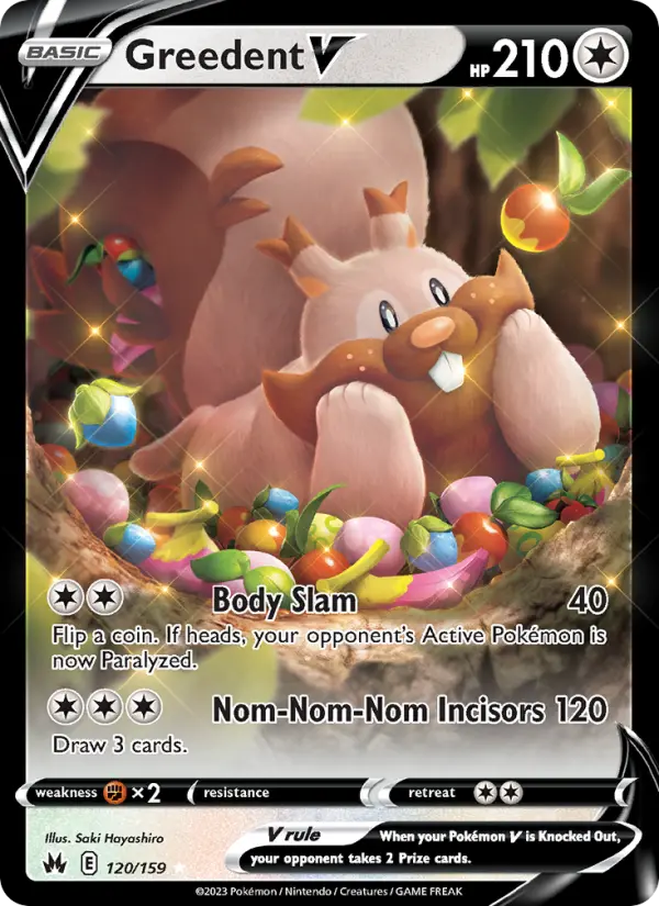 Greedent V — Crown Zenith card #120