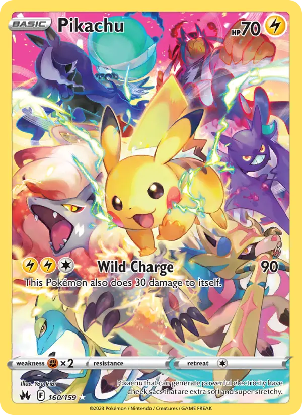 Pikachu — Crown Zenith card #160