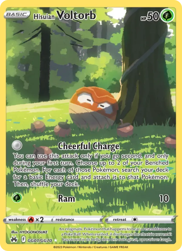 Hisuian Voltorb — Crown Zenith card #GG01