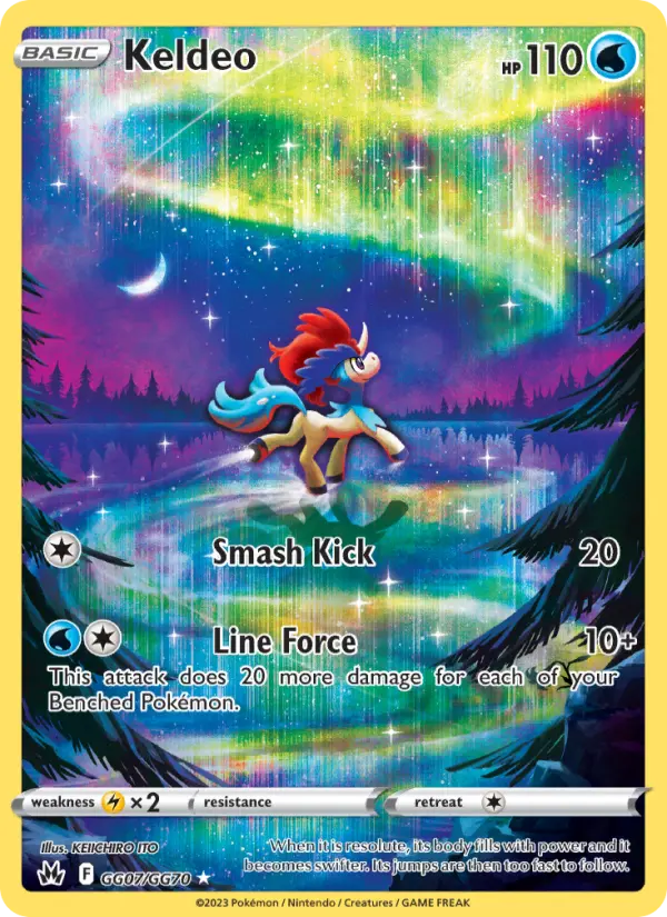 Keldeo — Crown Zenith card #GG07