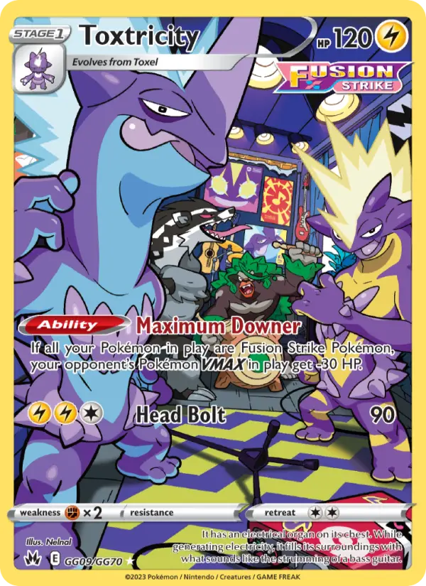 Toxtricity — Crown Zenith card #GG09