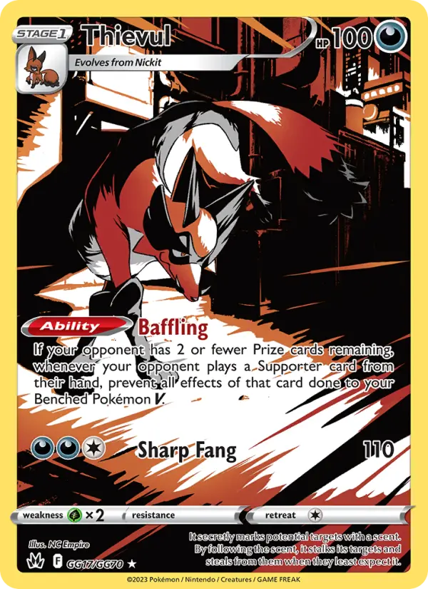 Thievul — Crown Zenith card #GG17