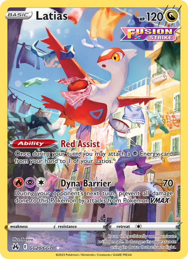 Latias — Crown Zenith card #GG20