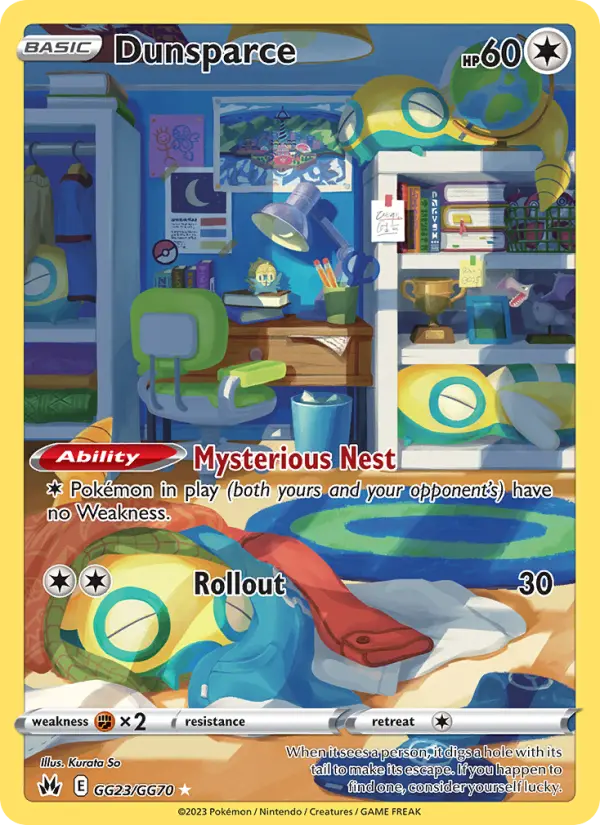 Dunsparce — Crown Zenith card #GG23