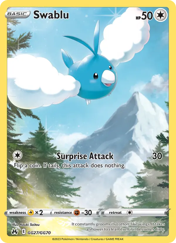 Swablu — Crown Zenith card #GG27