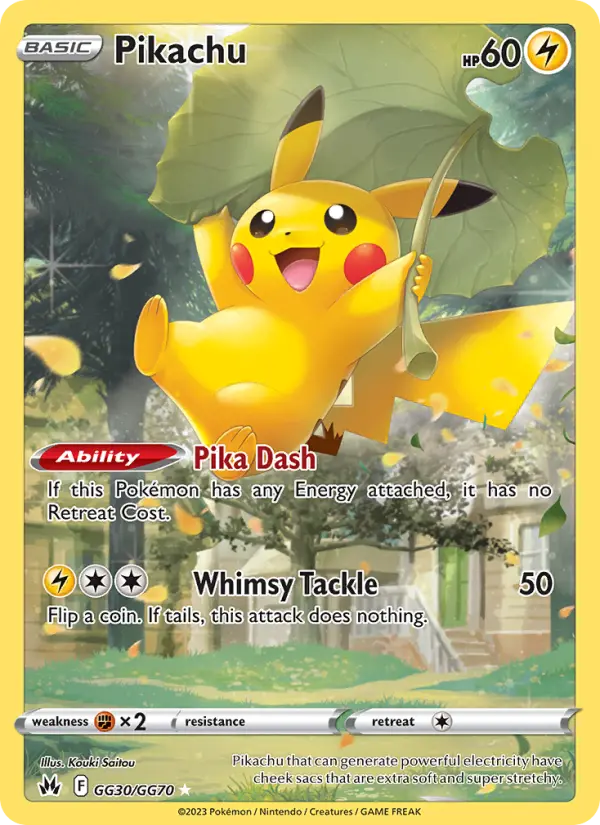 Pikachu — Crown Zenith card #GG30
