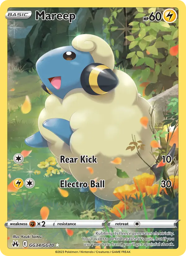 Mareep — Crown Zenith card #GG34
