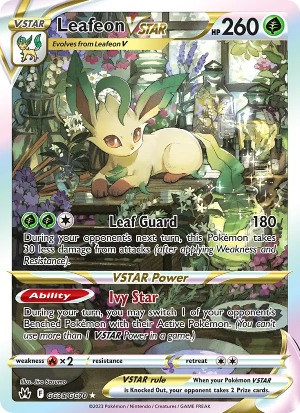 Leafeon VSTAR — Crown Zenith card #GG35