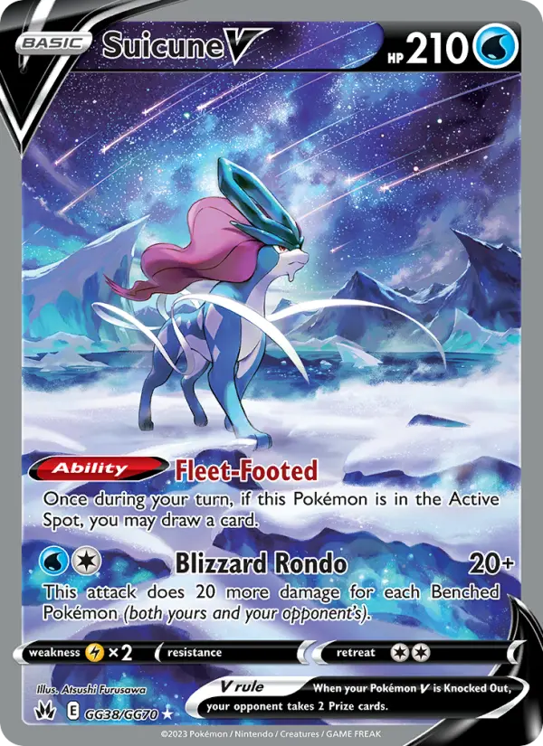 Suicune V — Crown Zenith card #GG38