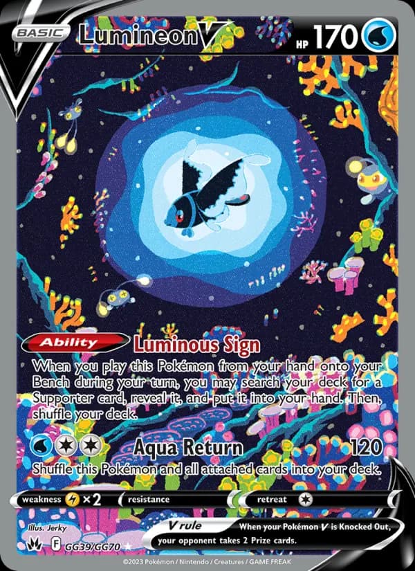 Lumineon V — Crown Zenith card #GG39