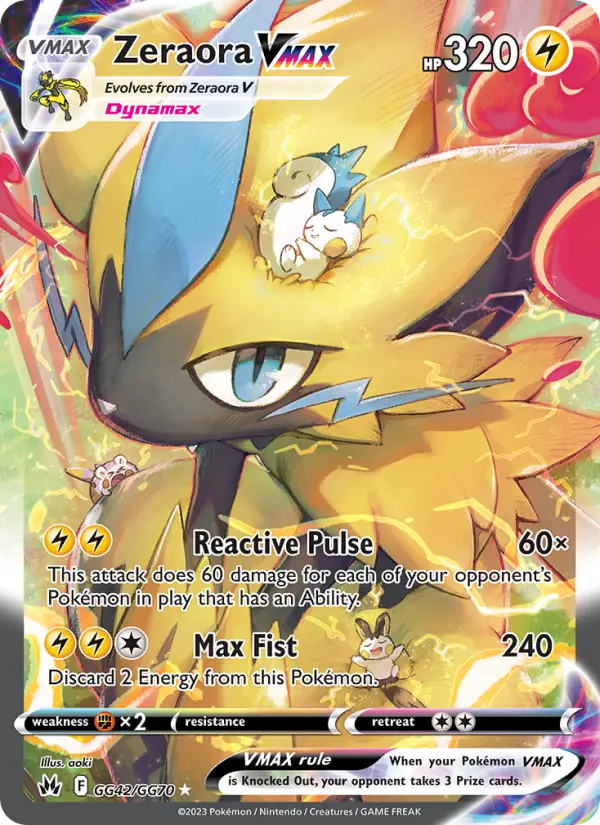 Zeraora VMAX — Crown Zenith card #GG42